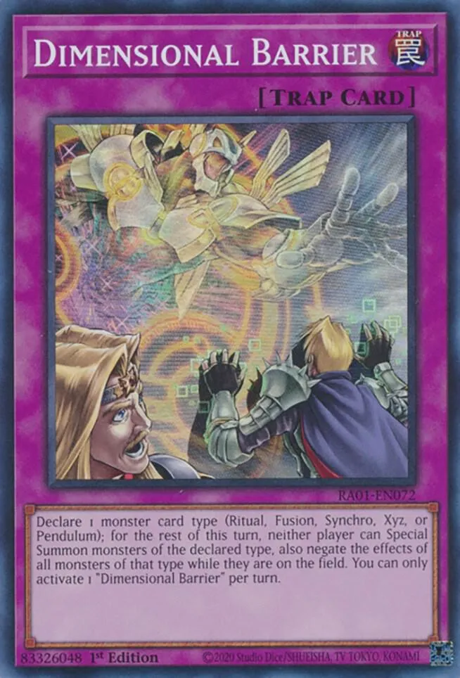 Barrière Dimensionnelle — 25th Anniversary Rarity Collection — Yu-Gi-Oh!