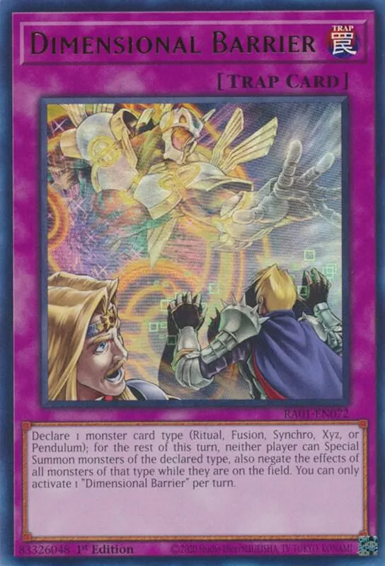 Barrière Dimensionnelle — 25th Anniversary Rarity Collection — Yu-Gi-Oh!