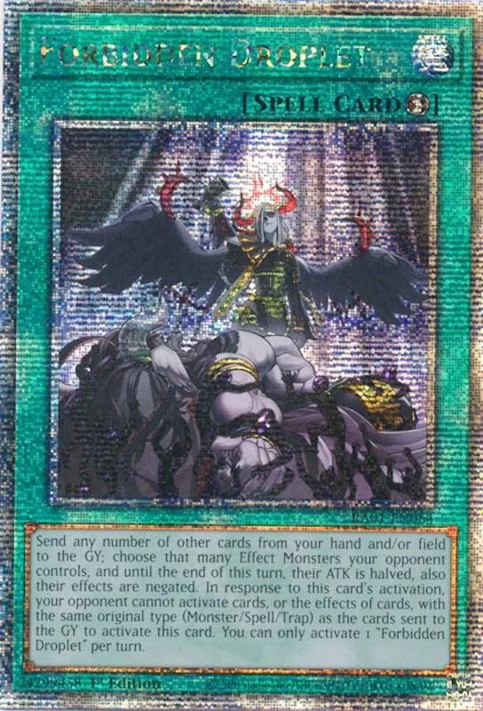 Forbidden Droplet — 25th Anniversary Rarity Collection — Yu-Gi-Oh!