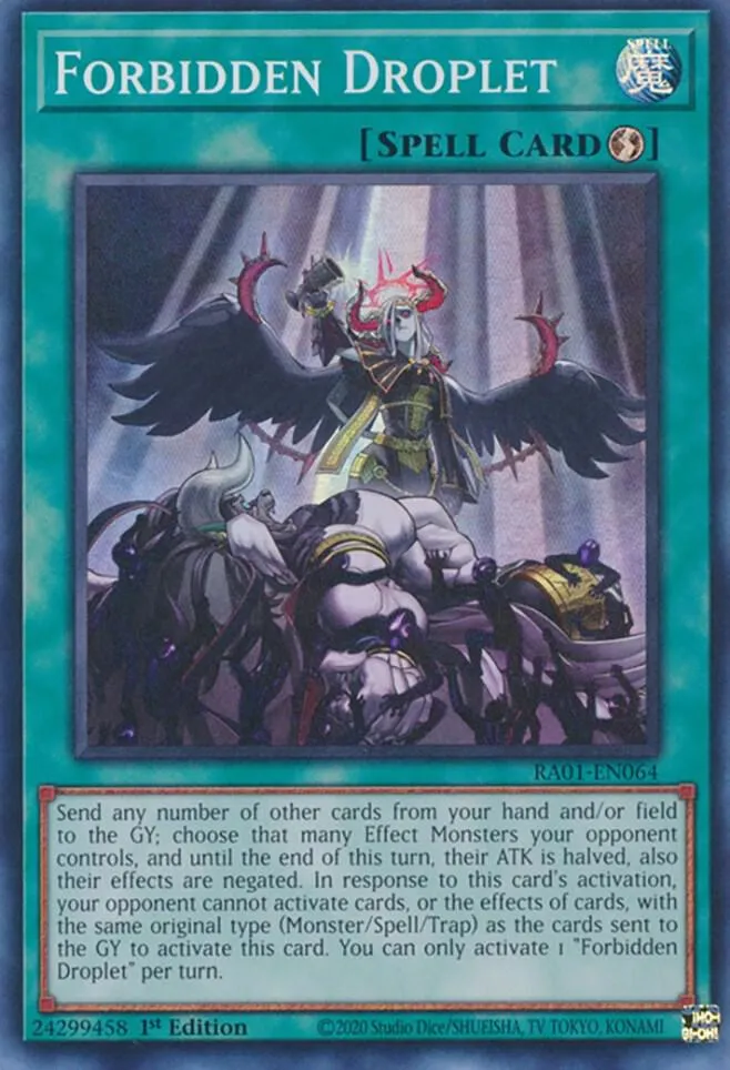 Forbidden Droplet — 25th Anniversary Rarity Collection — Yu-Gi-Oh!