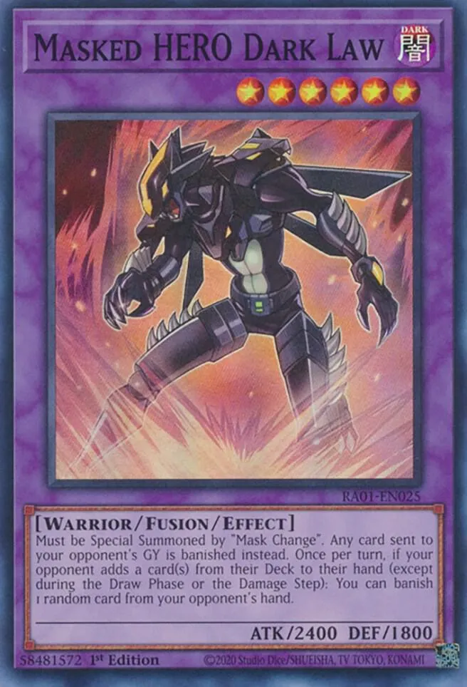 Masked HERO Dark Law — 25th Anniversary Rarity Collection — Yu-Gi-Oh!