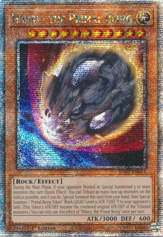 Nibiru, the Primal Being — 25th Anniversary Rarity Collection — Yu-Gi-Oh!