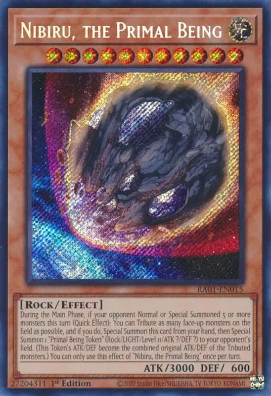 Nibiru, the Primal Being — 25th Anniversary Rarity Collection — Yu-Gi-Oh!