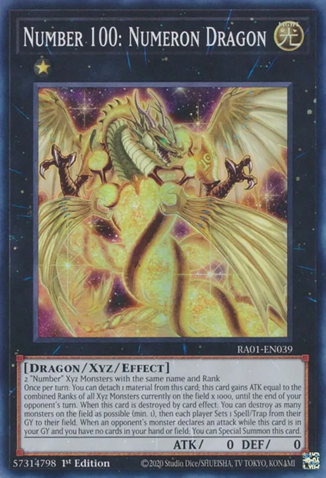 Number 100: Numeron Dragon — 25th Anniversary Rarity Collection — Yu-Gi-Oh!
