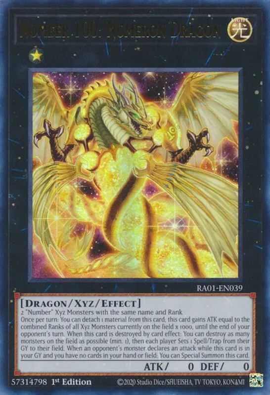 Number 100: Numeron Dragon — 25th Anniversary Rarity Collection — Yu-Gi-Oh!