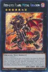 Product image for Dragon de Métal Flamboyant aux Yeux Rouges
