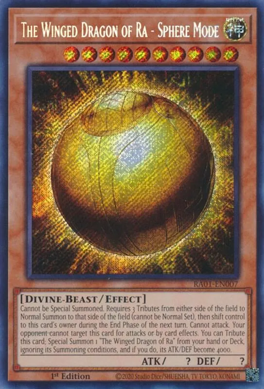 The Winged Dragon of Ra - Sphere Mode — 25th Anniversary Rarity Collection — Yu-Gi-Oh!