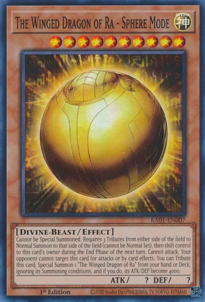 The Winged Dragon of Ra - Sphere Mode — 25th Anniversary Rarity Collection — Yu-Gi-Oh!