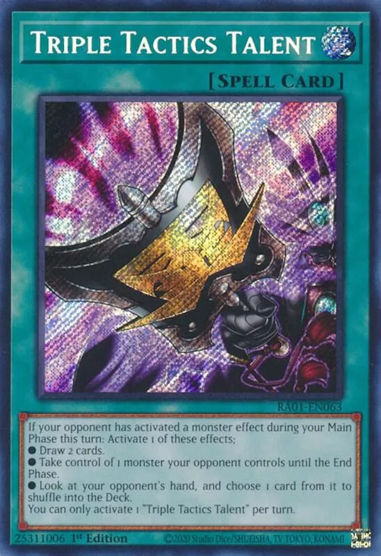 Triple Tactics Talent — 25th Anniversary Rarity Collection — Yu-Gi-Oh!