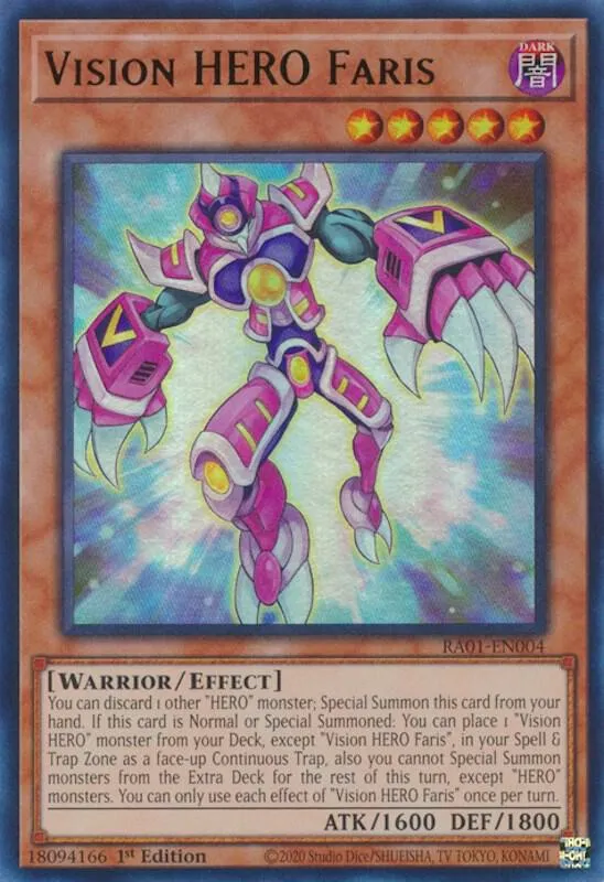 Faris, HÉROS Vision — 25th Anniversary Rarity Collection — Yu-Gi-Oh!