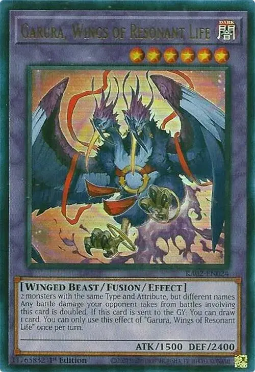 Garura, Ailes de la Vie Retentissante — 25th Anniversary Rarity Collection II — Yu-Gi-Oh!