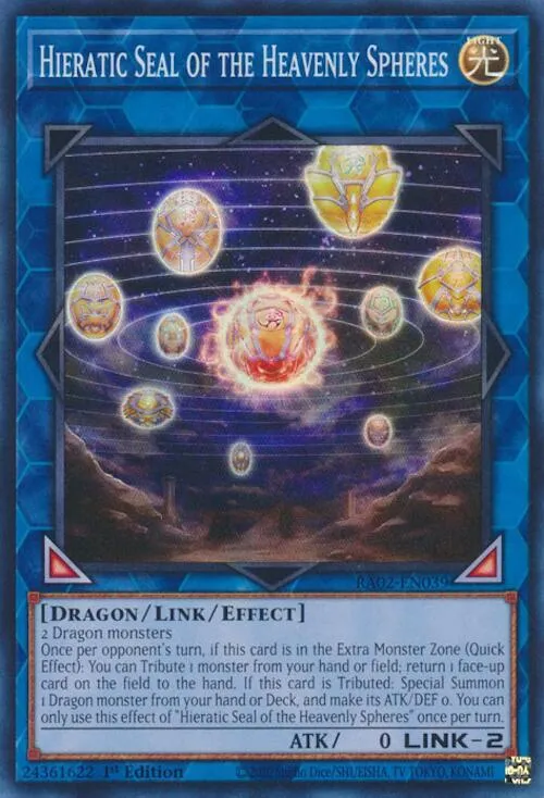 Hieratic Seal of the Heavenly Spheres — 25th Anniversary Rarity Collection II — Yu-Gi-Oh!