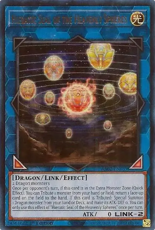 Hieratic Seal of the Heavenly Spheres — 25th Anniversary Rarity Collection II — Yu-Gi-Oh!
