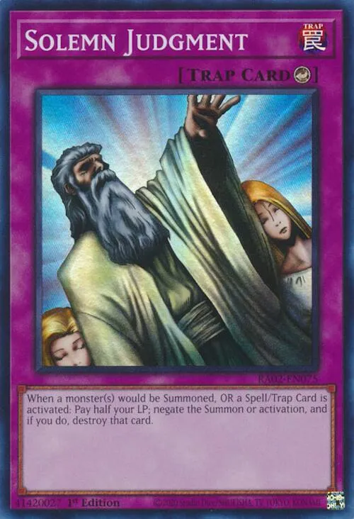 Solemn Judgment — 25th Anniversary Rarity Collection II — Yu-Gi-Oh!