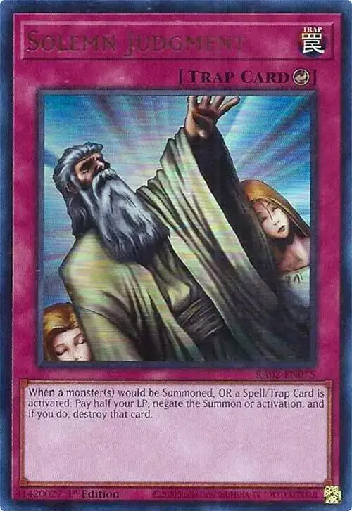 Solemn Judgment — 25th Anniversary Rarity Collection II — Yu-Gi-Oh!