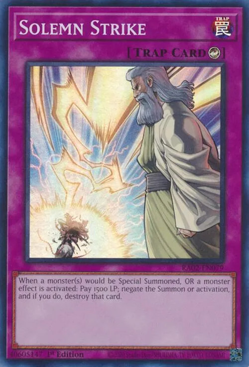 Solemn Strike — 25th Anniversary Rarity Collection II — Yu-Gi-Oh!