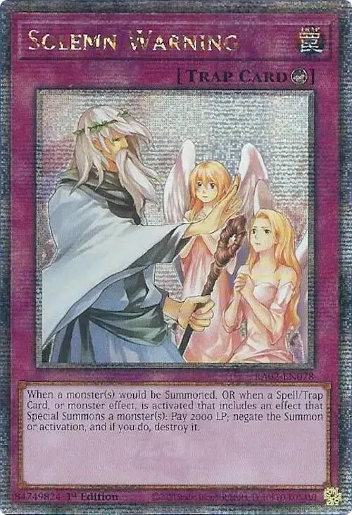 Solemn Warning — 25th Anniversary Rarity Collection II — Yu-Gi-Oh!