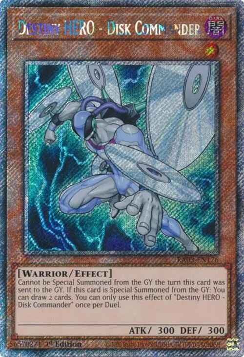 Commandant au Disque - HÉROS de la Destinée — Quarter Century Bonanza — Yu-Gi-Oh!