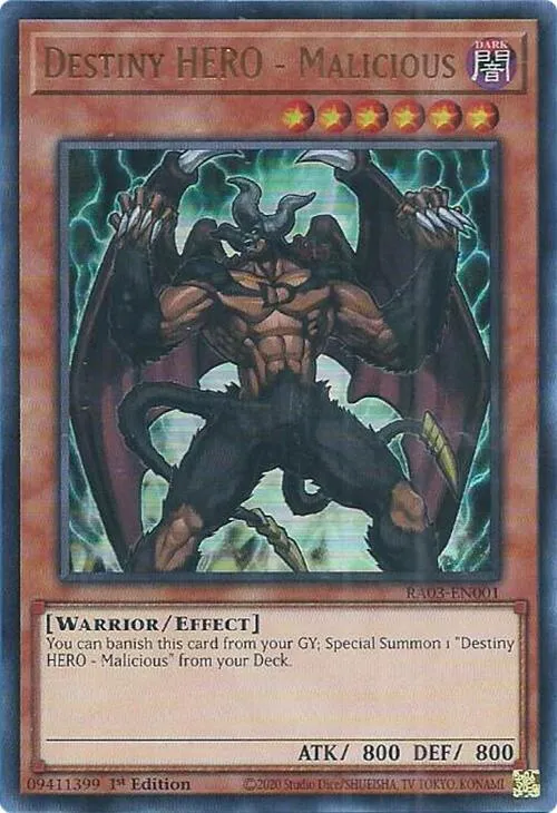Destiny HERO - Malicious — Quarter Century Bonanza — Yu-Gi-Oh!
