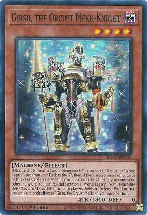 Girsu, the Orcust Mekk-Knight from Quarter Century Bonanza - Yu-Gi-Oh!
