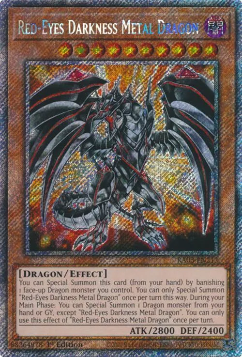 Dragon Sombre Métallique aux Yeux Rouges from Quarter Century Bonanza - Yu-Gi-Oh!