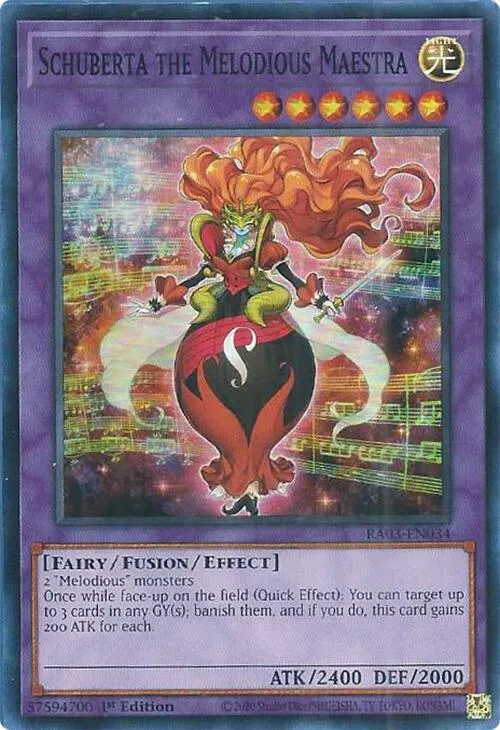 Schuberta the Melodious Maestra — Quarter Century Bonanza — Yu-Gi-Oh!