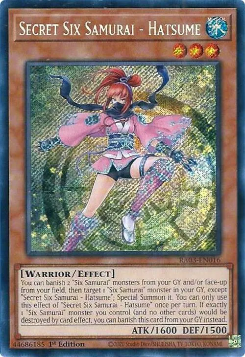 Secret Six Samurai - Hatsume — Quarter Century Bonanza — Yu-Gi-Oh!