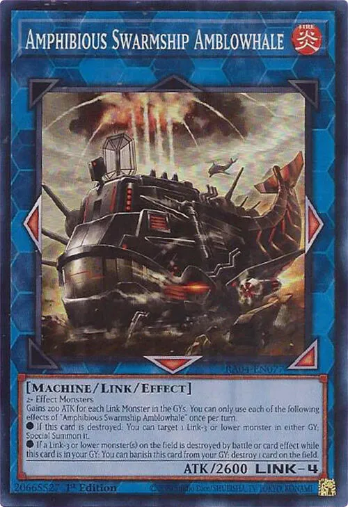 Amphibious Swarmship Amblowhale — Quarter Century Stampede — Yu-Gi-Oh!