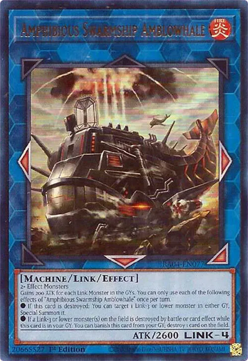 Amphibious Swarmship Amblowhale — Quarter Century Stampede — Yu-Gi-Oh!