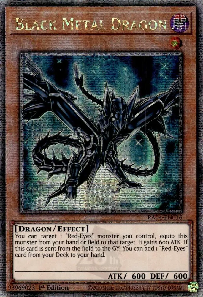Dragon de Métal Noir — Quarter Century Stampede — Yu-Gi-Oh!
