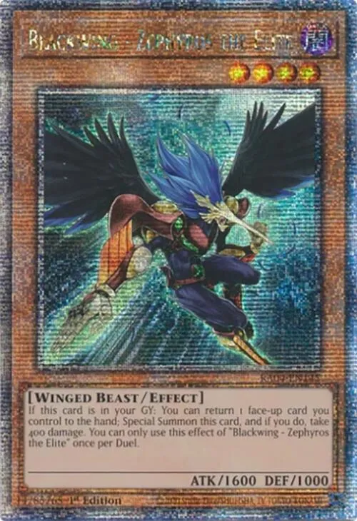Blackwing - Zephyros the Elite — Quarter Century Stampede — Yu-Gi-Oh!