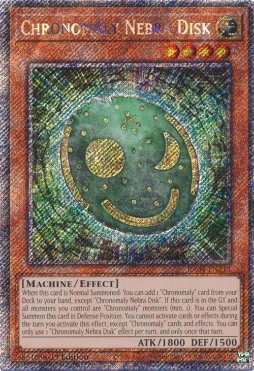 Chronomaly Nebra Disk — Quarter Century Stampede — Yu-Gi-Oh!