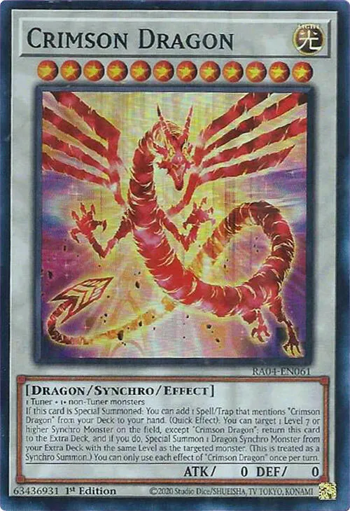Crimson Dragon — Quarter Century Stampede — Yu-Gi-Oh!