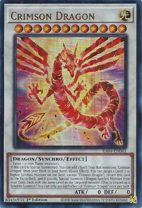 Crimson Dragon — Quarter Century Stampede — Yu-Gi-Oh!
