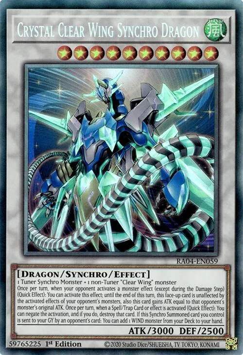 Dragon Synchro de l'Aile Claire de Cristal — Quarter Century Stampede — Yu-Gi-Oh!