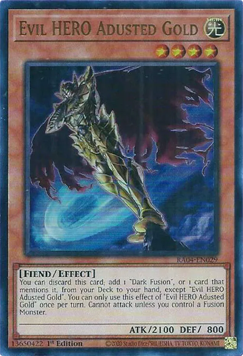 Evil HERO Adusted Gold — Quarter Century Stampede — Yu-Gi-Oh!