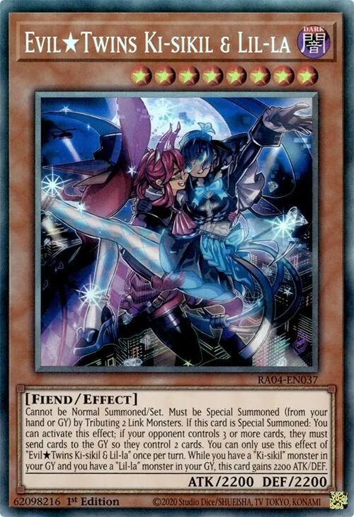 Evil★Jumelles Ki-sikil et Lil-la from Quarter Century Stampede - Yu-Gi-Oh!