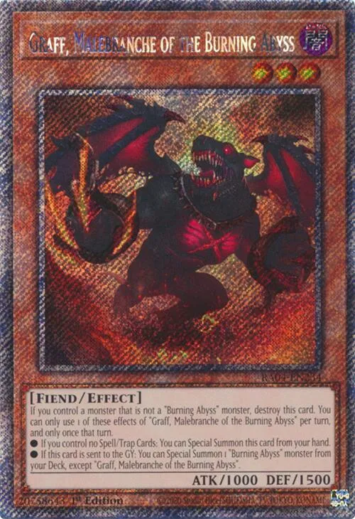 Graff, Malebranche of the Burning Abyss — Quarter Century Stampede — Yu-Gi-Oh!