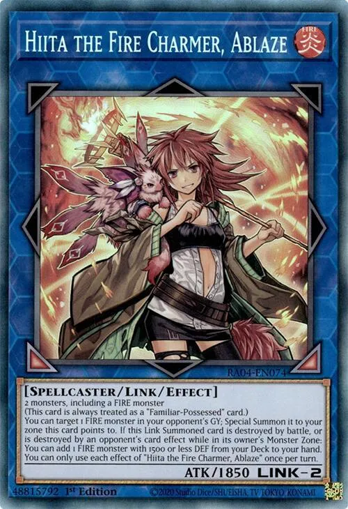 Hiita the Fire Charmer, Ablaze — Quarter Century Stampede — Yu-Gi-Oh!