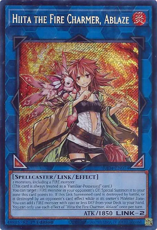 Hiita the Fire Charmer, Ablaze — Quarter Century Stampede — Yu-Gi-Oh!