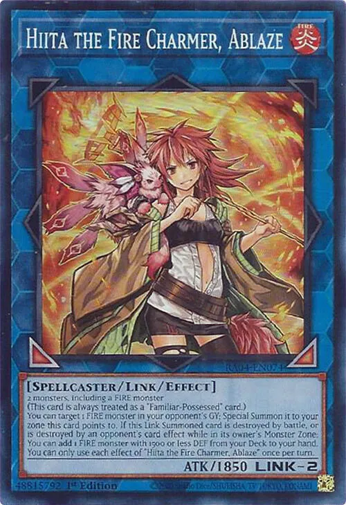 Hiita the Fire Charmer, Ablaze — Quarter Century Stampede — Yu-Gi-Oh!