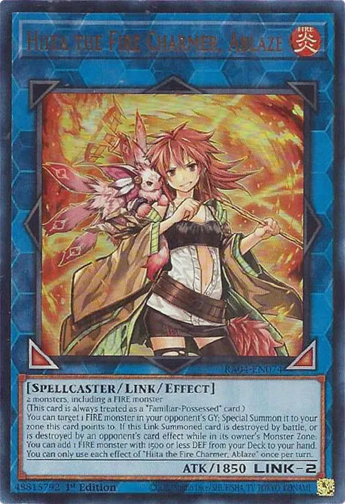 Hiita the Fire Charmer, Ablaze — Quarter Century Stampede — Yu-Gi-Oh!