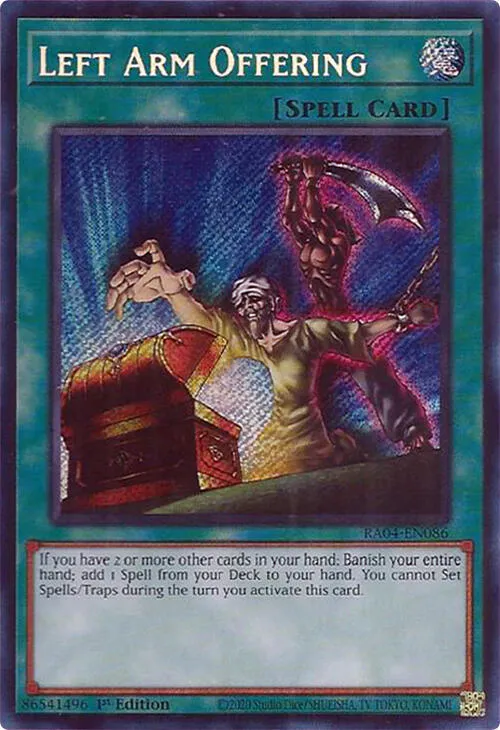 Left Arm Offering — Quarter Century Stampede — Yu-Gi-Oh!