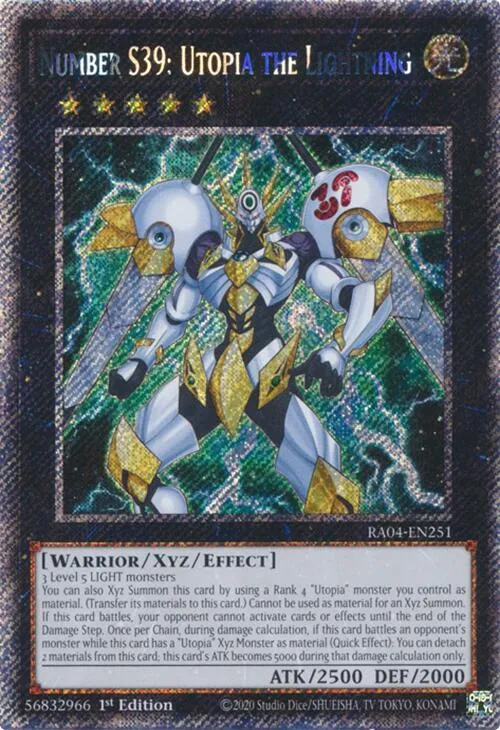 Number S39: Utopia the Lightning from Quarter Century Stampede - Yu-Gi-Oh!