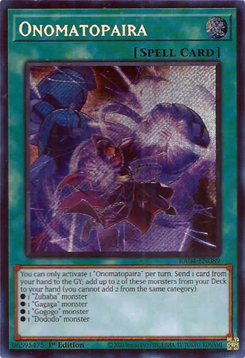 Onomatopaira — Quarter Century Stampede — Yu-Gi-Oh!