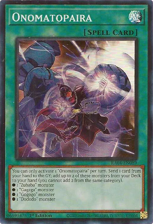 Onomatopaira — Quarter Century Stampede — Yu-Gi-Oh!