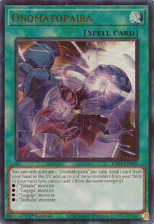 Onomatopaira — Quarter Century Stampede — Yu-Gi-Oh!
