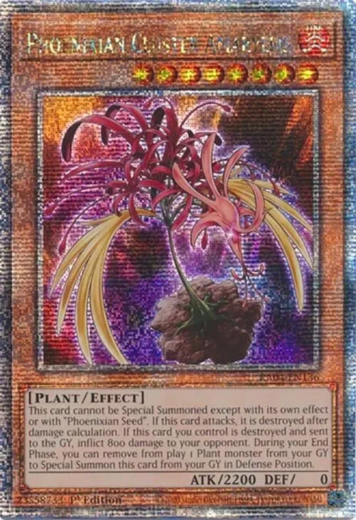 Phoenixian Cluster Amaryllis — Quarter Century Stampede — Yu-Gi-Oh!