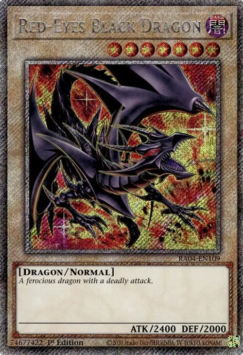 Dragon Noir aux Yeux Rouges — Quarter Century Stampede — Yu-Gi-Oh!