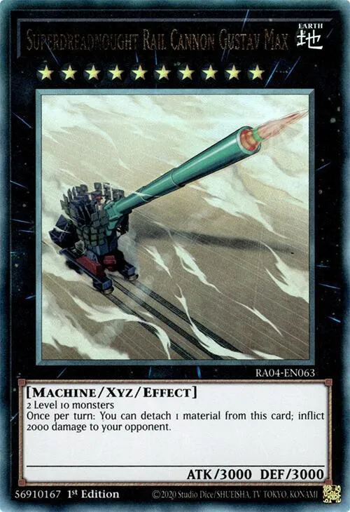 Superdreadnought Rail Cannon Gustav Max — Quarter Century Stampede — Yu-Gi-Oh!